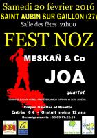 JOA au fest noz de MESKAÑ le samedi 20 février 2016 à Saint Aubin sur Gaillon